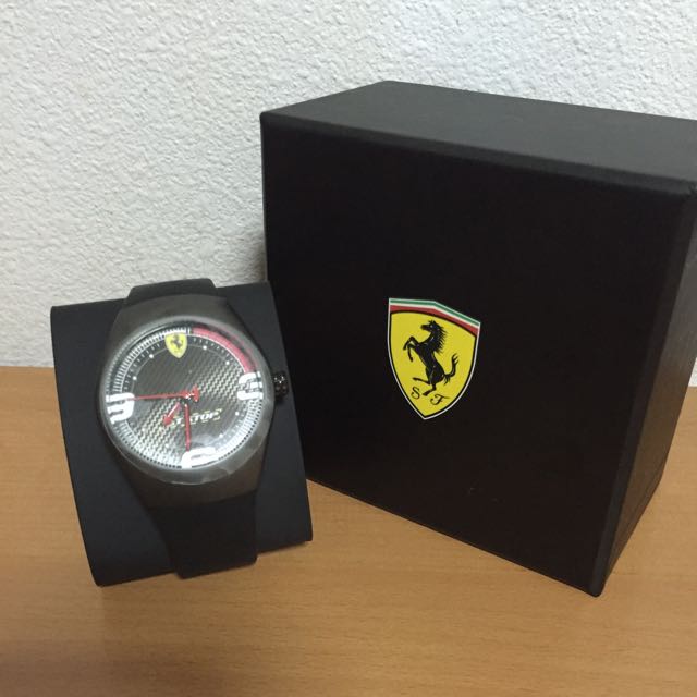 Ferrari pit shop stop watch