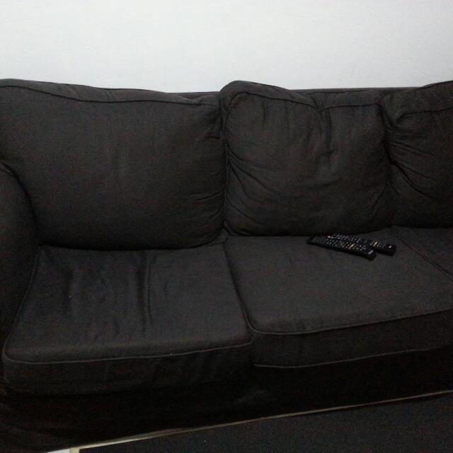 Ikea 3 Seater Ektorp Sofa With Removable Covers., Furniture & Home