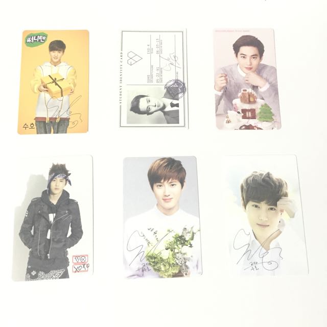 Suho Photocards, Hobbies & Toys, Memorabilia & Collectibles, K-Wave On ...