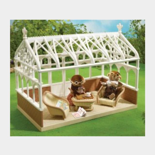 sylvanian families conservatory set