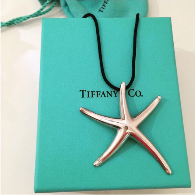 tiffany and co starfish necklace silver