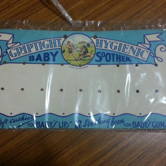 vintage baby soother s advettising display card, Hobbies & Toys