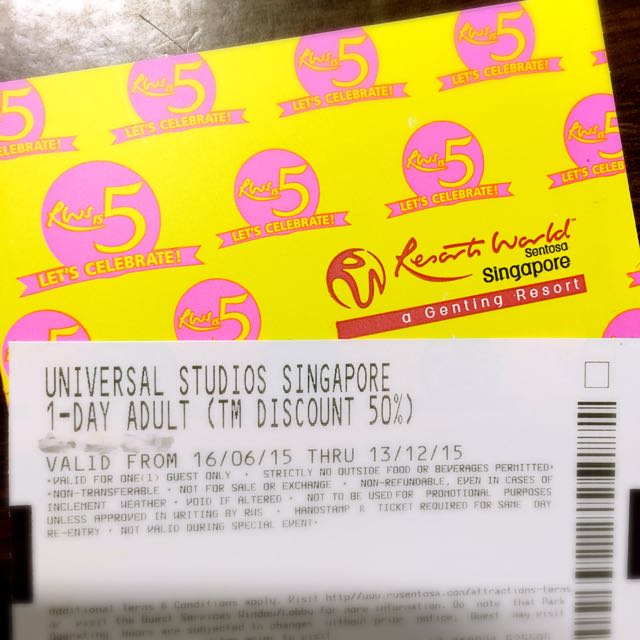 2 Universal Studios Singapore Tickets Tickets Expiring On 13dec15 1449682083 914d6ce3 