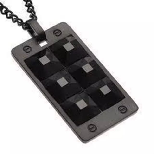 Swarovski dog tag necklace on sale