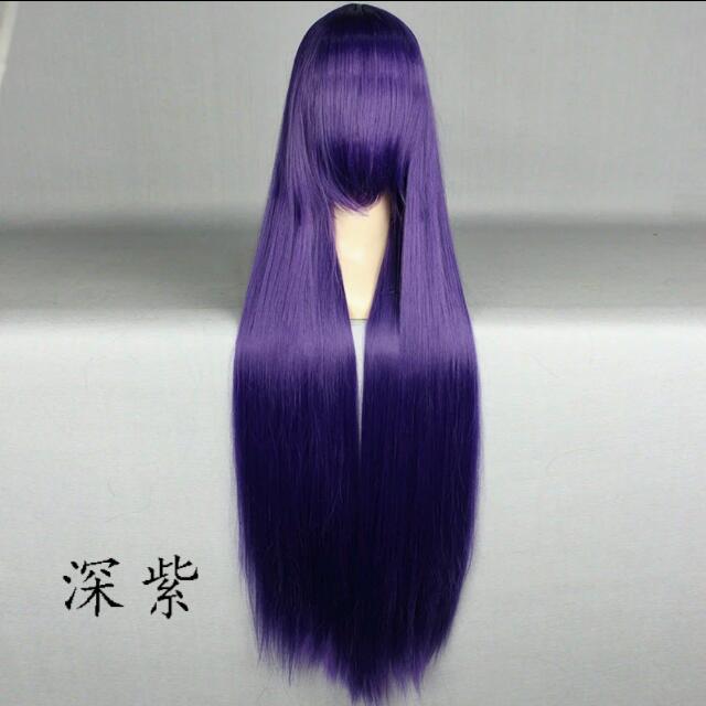 dark purple wig
