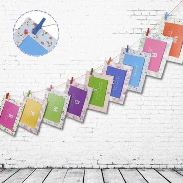 Diy Flower Cardboard Photo Frame Banner Design Craft On Carousell