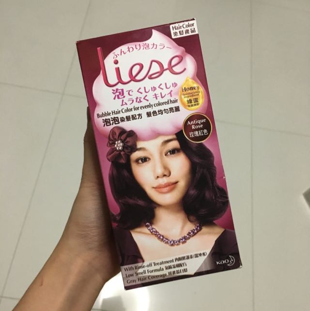 liese bubble hair colour Antique Rose, Beauty & Personal Care, Face
