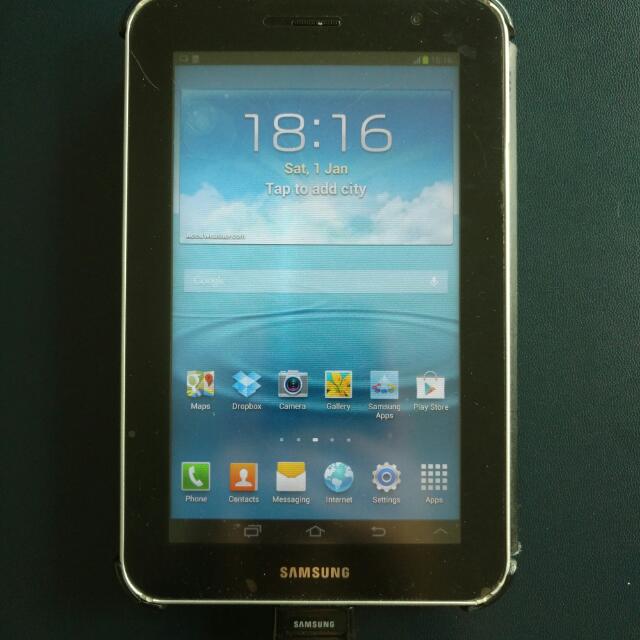 Samsung Galaxy Tab 7 0 Plus Gt 6200 Phablet Electronics On Carousell Hey everybody this is my tutorial on how to use a tablet to make phone calls. carousell