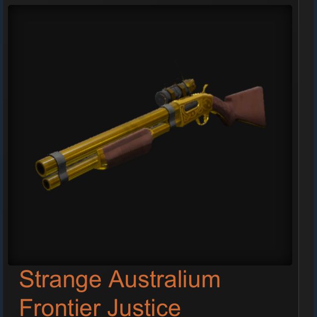 TF2 Australium Frontier Justice, Hobbies & Toys, Toys & Games on Carousell
