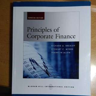 [財金/財管] 課本 principles of corporate finance