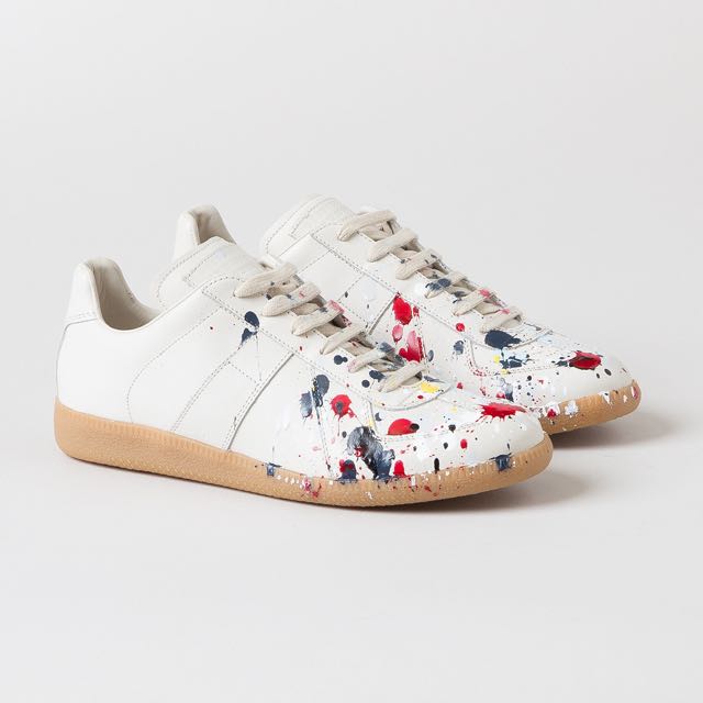 paint splatter margiela sneakers