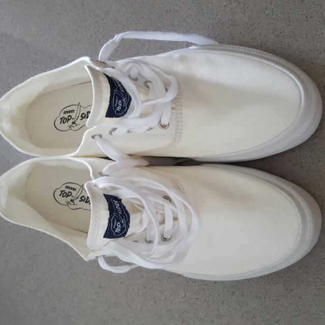 Sperry Top-Sider White Canvas Shoes 