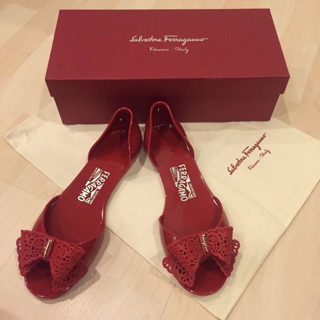 salvatore ferragamo jelly shoes