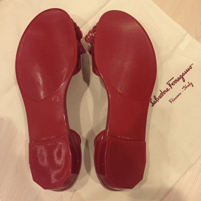 salvatore ferragamo jelly shoes