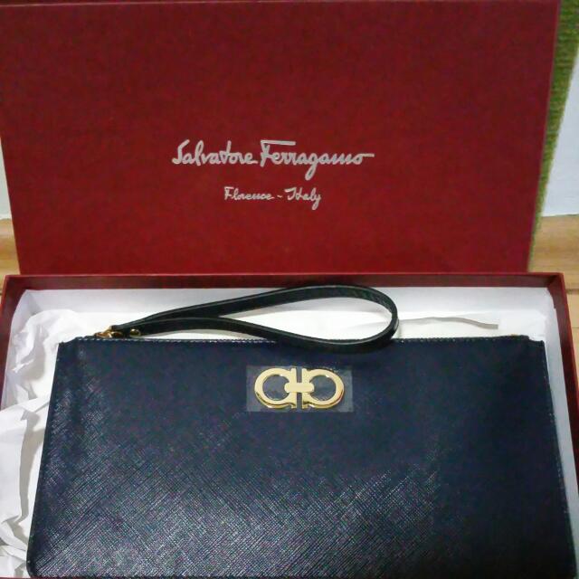 Ferragamo wristlet clearance
