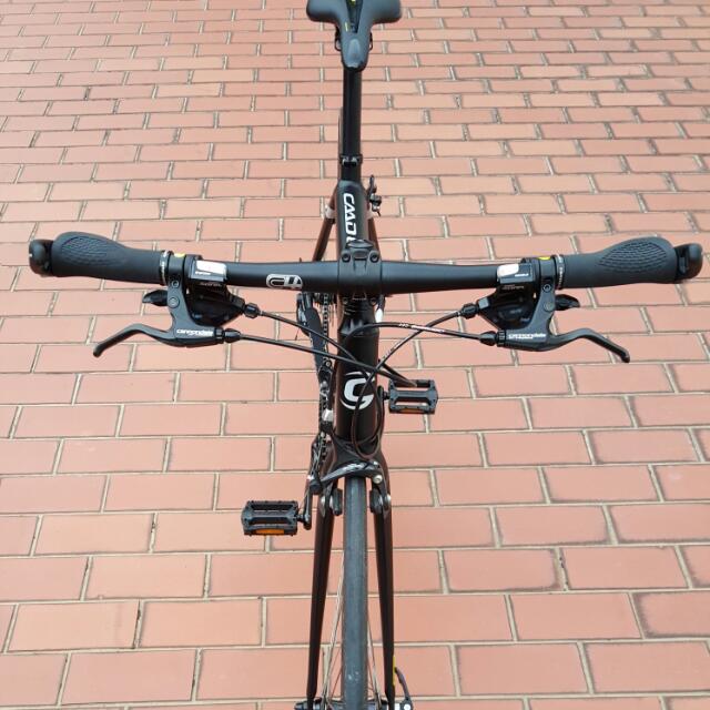 Fast and light hybrid road bike Cannondale CAAD 8 Flatbar 1 2014 bicycle