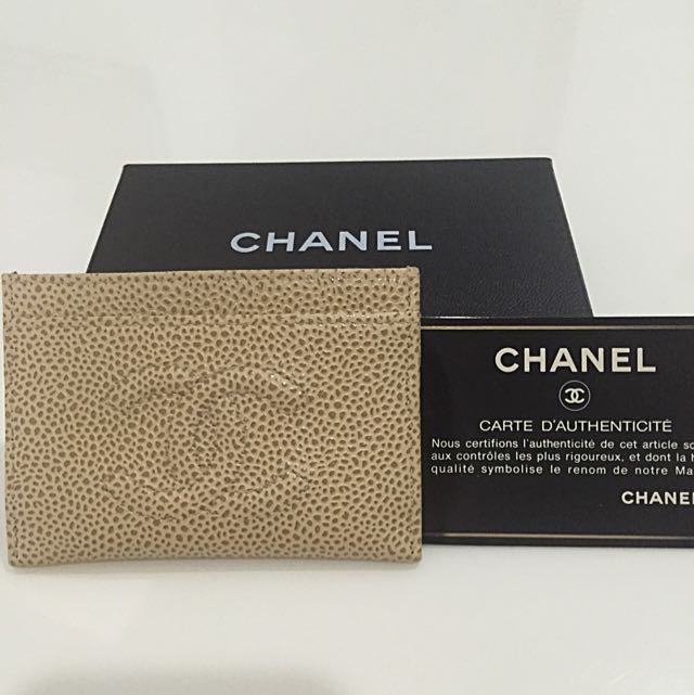 Chanel Name Card Holder, Luxury, Bags & Wallets on Carousell