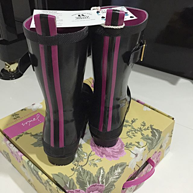 Joules kelly welly black online