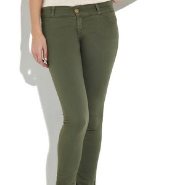 navy green jeans