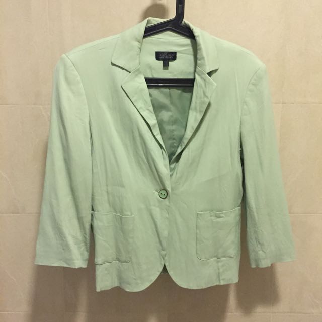 Green blazer topshop 2025