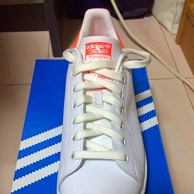 Adidas stan smith white infrared discount