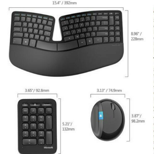 Microsoft Sculpt Ergonomic Desktop, Computers & Tech, Parts ...
