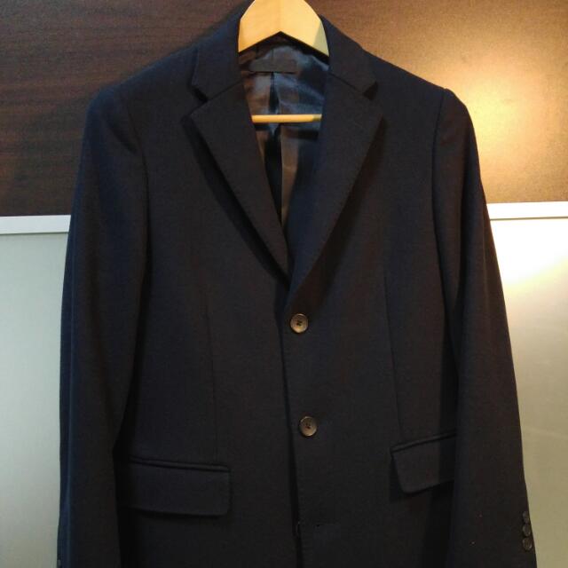 Uniqlo Wool Cashmere Chesterfield Coat, Men's Fashion, Coats, Jackets ...
