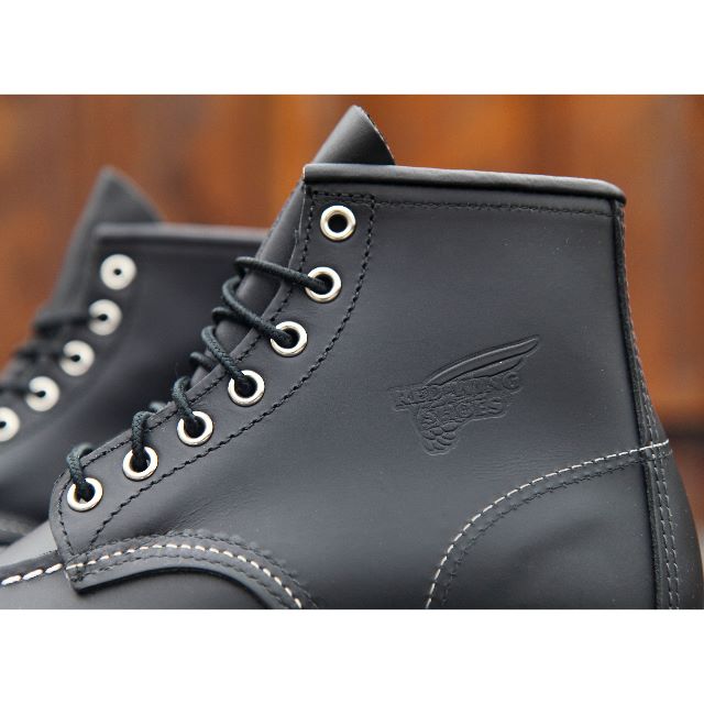 女孩秋冬專屬! 停產鋼印款 Red Wing『Classic Moc』系列 8130 經典六吋工作靴 經典黑 女段