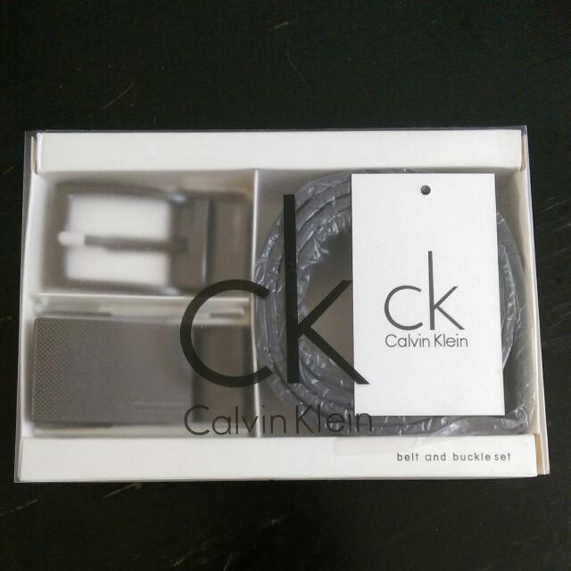 Calvin Klein Belt & Buckle Set, Luxury on Carousell