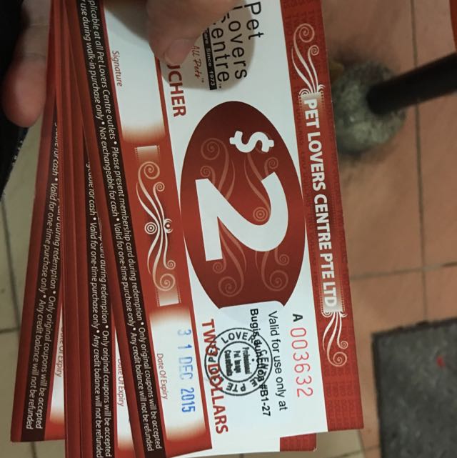 Pet Lover Voucher total 20 Value Tickets Vouchers