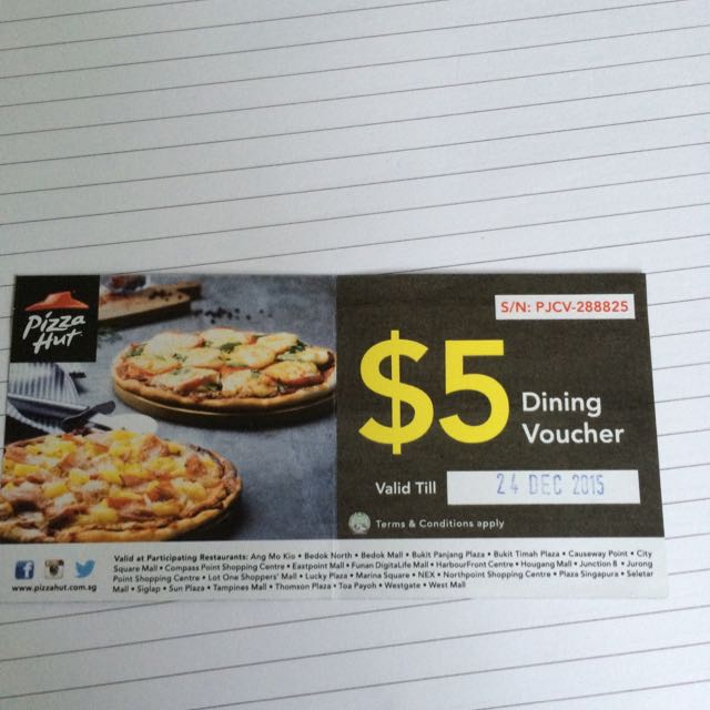 Pizza Hut Voucher, Tickets & Vouchers, Vouchers on Carousell