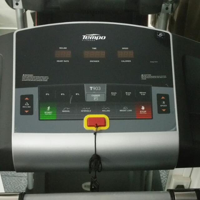 Tempo t903 treadmill outlet