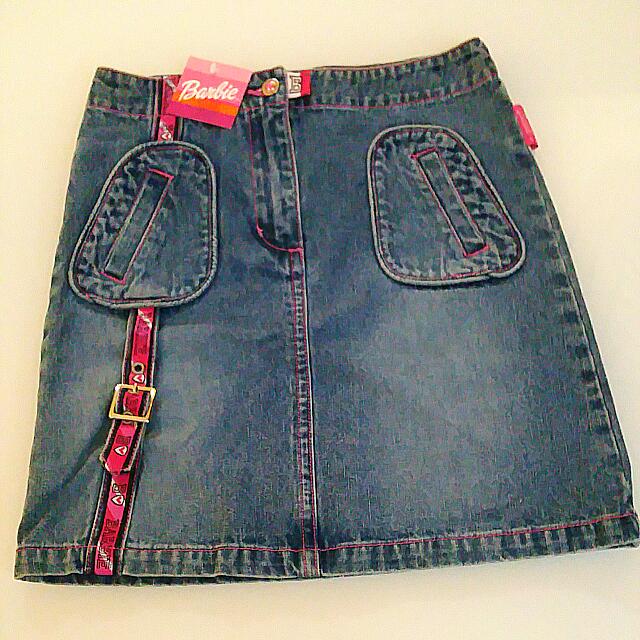 barbie denim skirt