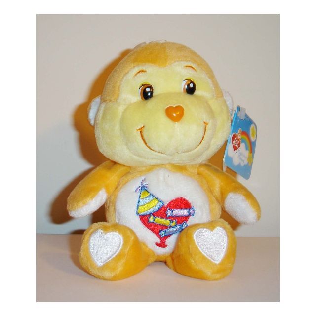 playful heart monkey plush