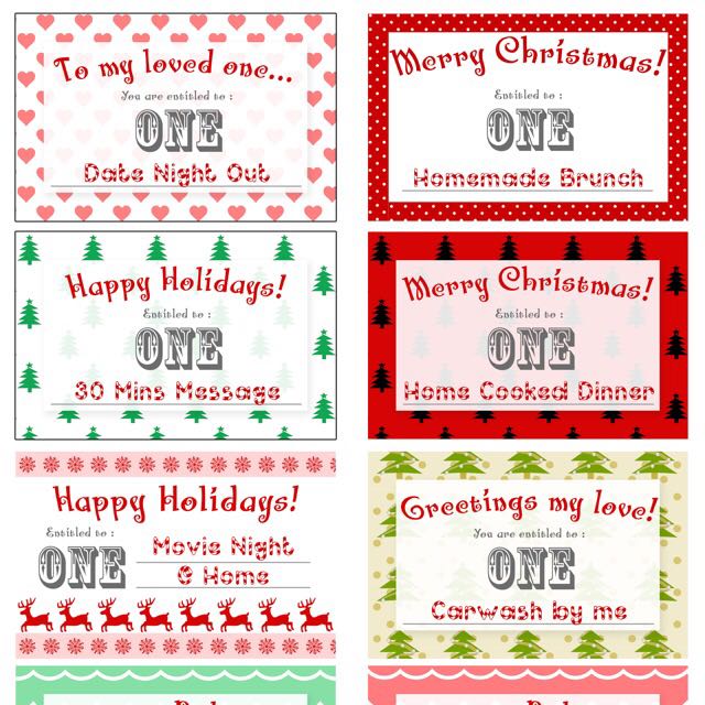 gift coupons christmas design coupons for christmas