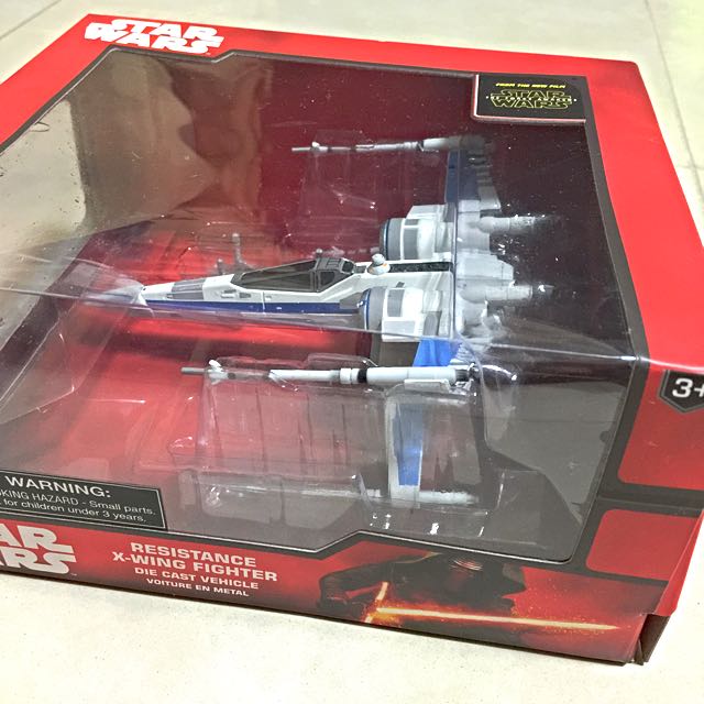 DISNEY STORE DIECAST VEHICLE VOITURE EN METAL POES X-WING FIGHTER