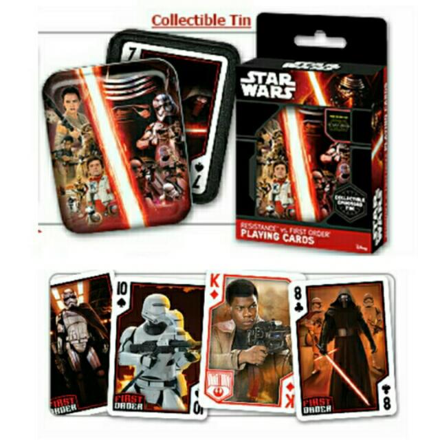 Star Wars First Order Playing Cards Resistance vs 