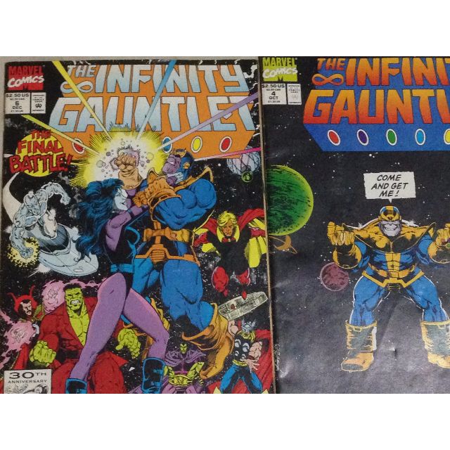 The Infinity Gauntlet Issue 4 6 Silver Surfer Issue 3 51 58 Crossover Thanos Death X Men Fantastic Four Adam Warlock Avengers Marvel Comics Books Stationery On Carousell