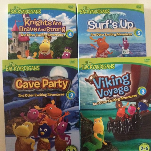 4 Backyardigans DVDs, Hobbies & Toys, Toys & Games on Carousell