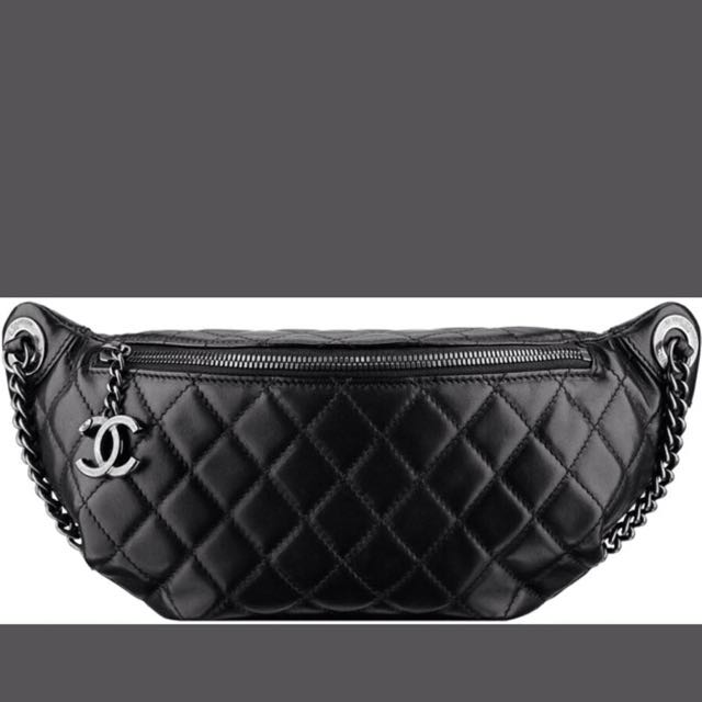 Chanel Python Street CC Waist Bag - Black Waist Bags, Handbags - CHA864360