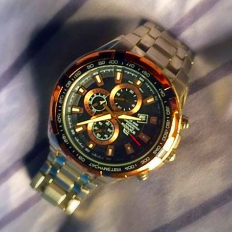 Edifice rose gold watch sales