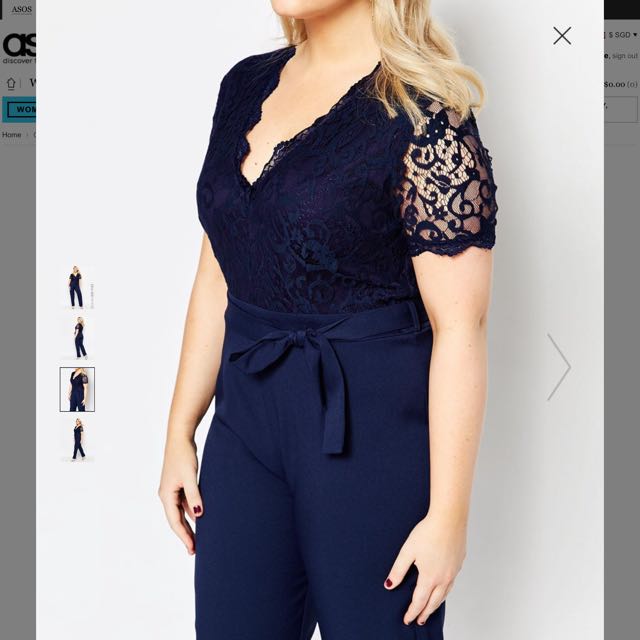navy blue lace top plus size