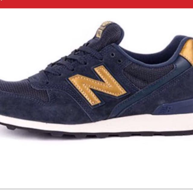 New Balance 996 Navy Gold Sneakers Size 