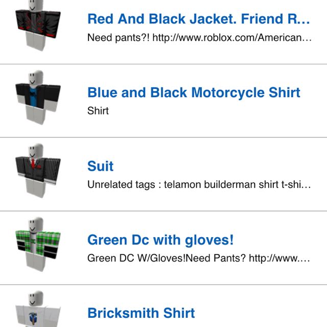 Red And Black Motorcycle Shirt Roblox