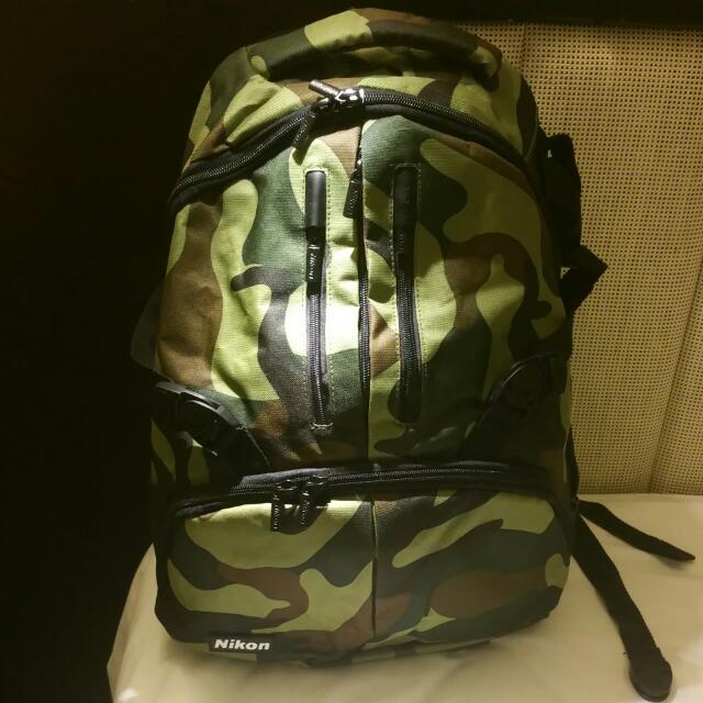 camo camera bag