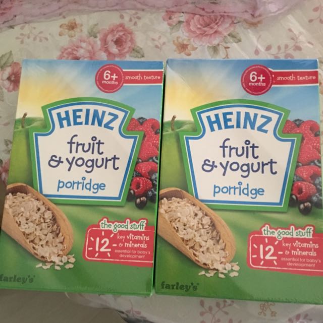 Heinz fruit and shop yogurt porridge