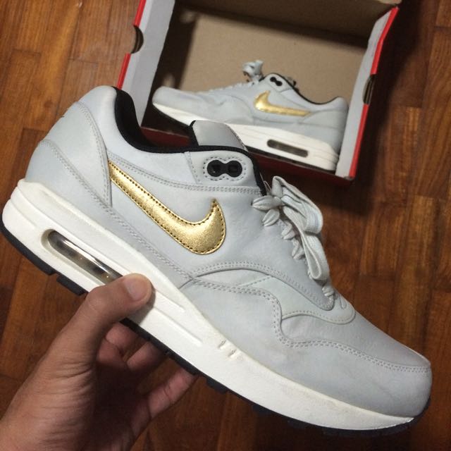 nike air max 1 mens gold