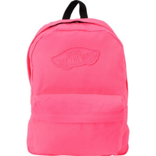 vans hot pink backpack
