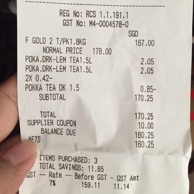 Friso Receipt To Exchange For 400g Of Friso Gold Stage 2 Or 3 Packets