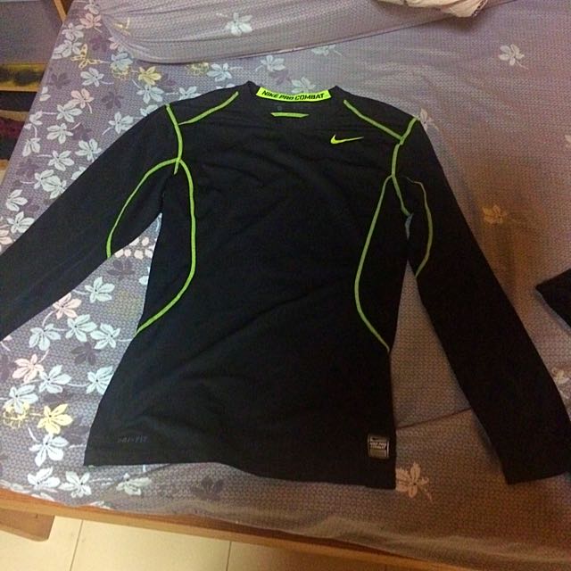 nike pro combat fitted long sleeve